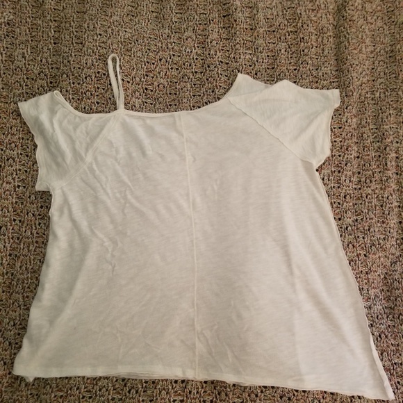 Free People White Asymmetrical Tee - Picture 6 of 6